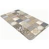 Comart - Tappeto Cucina Austin - Impermeabile - Antiscivolo - Antimacchia - Lavabile in Lavatrice - Passatoia in Poliestere - per Corridoio e Cucina - Made in Italy - Cementine Grigie - 50x75 cm