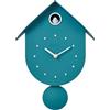I-TOTAL® - Orologio a Cucù Colorato da Parete con Uccellino - Design Moderno, Orologio Decorativo per Casa, Cucina e Cameretta (TURCHESE)