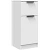vidaXL Credenza Bianca 30x30x70 cm in Legno Multistrato
