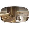 Rea - Specchio TOP-4 100X60 - Bicchiere - Ovale, Rettangolare - 2 x 100 x 60 cm