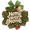 THUN - Formella Grande Sagomata Home Sweet Home - da Appendere - Ceramica - 23,8x20,5 cm - Linea Home Sweet Home