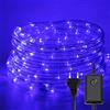 Sonnewelt - Tubo luminoso LED da 10 m, con timer e funzione di memoria, 8 modalità di luminosità, adatto per esterni (blu, 240 LED)