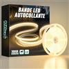 GZBtech Striscia LED in silicone, 5 m, 230 V, 3000 K, luce bianca calda, accorciabile, autoadesiva, per camera da letto, cucina, interni ed esterni, decorazione e uso commerciale