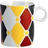 Alessi MW58 1 Circus Mug in Bone China, Multicolore