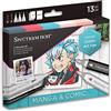 Spectrum Noir SPECN-Disc-Com Pennarelli Discovery Kit-Manga, Magna & Fumetto, Set da 12 pezzi, 13 unità