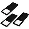 kalb Material für Möbel kalb | LED sottopensile nero 5W- luce da cucina molto piatta faretto da incasso faretto da incasso, selezione:Set di 3 unità di colore bianco caldo