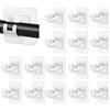 lahnao 16 Pezzi Ganci per Tende Senza Bucare, Ganci per Tende Senza Bucare Infissi PVC, Ganci Tende Finestre PVC per Cucina e Bagno