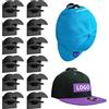 Towviy 12 Pezzi Ganci per Cappelli, Gancio di Cappello Autoadesivo Porta Cappelli Bianco Cappelli Curve Ganci Adesivo Berretto Appeso Porta Adesivo Ganci per Berretti da Baseball (Nero)