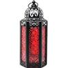 Vela Lanterns Lanterne in stile marocchino, metallo, Red, medium