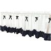 A.Monamour Tenda Corta per Finestra Piccola Tenda In Voile Trasparente Con Fiocco A Balze Blu Navy Tendina Cucina Bistrot Caffè Mezza Tenda Mantovana Tenda a Vetro Tenda a Pannello Tenda Porta