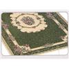 CapitanCasa Tappeto Velour con Retro Antiscivolo Modello Bouquet 65x110(2 tappeti) Verde