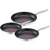 Tefal - Intuition, A703S314 - Set di 3 padelle antiaderenti a induzione in acciaio inossidabile; 20, 24 e 28 cm, A703S314
