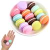 XCSJ 16 Pcs Mini Biscotti Artificiali Per Macaron Mini Falso Pane Marcaroon Artificiale Macarons Finti Per Accessori Fotografici, Decorazioni Per Feste In Casa-2.5 * 1.3cm(8 Colori)