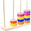 JINGHANGER Ribbon Storage Organizers Rack Portanastri in legno Porta Bobine in Legno Filati di bobine di organizzatore per Fioristi Artigianato Regalo 36x9,6cm