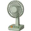 Taotalhomy Ventilatore da scrivania retrò, USB da 2000 mAh, con 5 velocità regolabili e funzionamento silenzioso, raffreddamento portatile per ufficio e casa (verde)