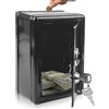 PORFOYO Salvadanaio a forma di salvadanaio, cassaforte con chiave, salvadanaio, sicurezza Metal Money Bank con chiave (18 x 12 x 10 cm)
