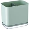 HERCHR Portautensili, Stendino per utensili in plastica Organizzatore per utensili da cucina Organizzatore per argenteria Portautensili Cestino per posate per forchette Cucchiai (Verde)