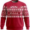 Generisch Maglione natalizio da uomo con motivo bassotto in stile norvegese, maglione festivo per il periodo dell'Avvento, divertente maglione di Natale per uomini, 3XL