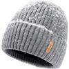 TOP-EX DryKnit - Berretto invernale impermeabile L/XL/XXL, da uomo e da donna, foderato in pile, termico, caldo, con teschio, tempo freddo, Colore: arancione., Medium-Large