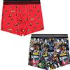 Marvel Mens Comics Boxer Briefs - X-Men Wolverine Mens Underwear - 2 Pack Boxer Briefs (Multicolor, Medium)