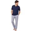 YOU 365 Pigiama Estivo da Uomo con Maglia a Mezza Manica e Pantalone Lungo