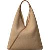 BATA Borsa hobo donna in rafia naturale elegante e leggera