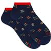 Gallo Calze fantasmini uomo cotone fantasia surfisti blu