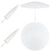 PH PandaHall 4pz Ombrelli di Carta Bianchi 27.8cm Ombrello Oliato Artigianato Fai Da Te Ombrello Cinese Dipinto a Mano Accessori per Matrimoni Fotografia Nuziale Artigianato