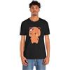 Andii Maglietta unisex a maniche corte in jersey con scritta His Bubu and Dudu with Dudu and Slipper on Head, divertente e confortevole, da indossare tutti i giorni, Nero, L