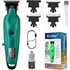KEMEI 1693 Tagliacapelli Uomo Professionale, Regolabarba Uomo con Lama Ipoallergenica, Motore Potente da 7000 giri/min, Display LED, 3 Pettini Limitatori, per Uso Domestico e da Salone