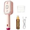 Generic Spazzola a vapore senza fili, pettine lisciante per capelli, strumento districante antistatico, spazzola per capelli riscaldata per bagno, camera da , casa, salone, viaggi, hotel, donne, 12 x 6,7