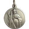 I G J Medaglietta Sant'Andrea Apostolo In Argento Massiccio 925-925 Sterling Silver Saint Andrew Medal