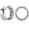 Vankula Dilatatori Lobo Double Flared tunnel dilatatore orecchie Design Martellato in Acciaio inossidabile lobi piercing espansori Gioielli Uomo Donna 8mm a 19mm