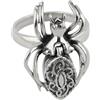 FashionJunkie4Life Anello regolabile in argento Sterling avvolto lateralmente per tiro con l'arco, Argento sterling, Nessuna pietra preziosa