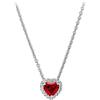 Generic Gioielli Classica collana in argento sterling 925 con ciondolo a forma di cuore multi tondo si adatta al fascino in rilievo con accessori per te regalo creativo alla