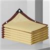 KSQP Rete Telo Ombra Traspirante 3x5m, Rete Parasole con Occhielli Telo Ombreggiante Rete Parasole Anti Uv 90% Ombreggiatura Resistente UV Giardino, Patio, Pergola, Cortile-Sabbia,beige-5x5m