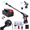 LEHMANN STREAM Mini Idropulitrice Portatile a Batteria 20V Max con Batteria 4Ah, Idropulitrice Autoadescante con Lancia 5 in 1, Tubo 6 m e Schiumatore per Auto e Terrazzo