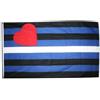 Flaggenfritze Bandiera/Bandiera Gay Pride Leather + GRATIS Sticker, bandiera fritze®, Hissflagge 90 x 150 cm