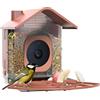 Lancoon Mangiatoia per uccelli con telecamera per esterni, compatibile con Google Nest Cam Mount resistente alle intemperie, grande capacità 0,7 kg, stazione di monitoraggio della fauna selvatica