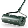 SOARS Arieggiatore per Prato a Rullo 44/53 cm, Aeratore Rullo da Giardino Manuale con Chiodi da 3,5 cm, in Metallo Antiruggine con Manico, Ideale per Prato, Orto e Terreno (44 x 130 cm, Verde)