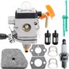 ZAMDOE FS90R Carburatore per STIHL FS87 FS87R FS90 FS90R FS100 FS110 FS110X FS130R FS130 HL90 HL100 HT100 HT101 KM90 KM100 SP90 FS110R KM110R FS100RX KM90R KM130R Decespugliatore 41801200607 C1Q-S174