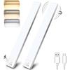 OUILA Luce Armadio LED Con Sensore, 32CM Sottopensile Cucina 3 Modalità di Colore, 1500 mAh Ricaricabile USB, Lampada Notturna per Cucina Scale Guardaroba