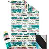 Hexify Telo Mare xxl 200x100 cm, Asciugamano Grande In Microfibra Ad Asciugatura Rapida, Telo Bagno Senza Sabbia, Coperta Da Spiaggia Donna (Strisce)