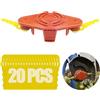 FourShow Caricamento rapido: testa a doppia lama compatibile con Worx Strimmer WG157E WG163E WG154E WG169E, può sostituire le linee della bobina WA0004 e il cappuccio WA6531, 20 lame