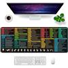 GSQITE Tappetino per mouse per Mac italiano, 80 x 30 x 0,3 cm, grande, tappetino per mouse XL Desk Pad (Mac Italiano)