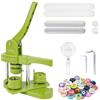 Victool Macchina per bottoni da 25 mm con 100 pezzi per bottoni e taglierina circolare, Disco a pressione push-pull per regali fai da te, lavori creativi, eventi e regali