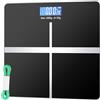 RWSRW Bilancia Pesapersone Digitale RWSRW Bilancia Pesapersone Professionale con Display LCD Max 180kg 26cm x 26cm Nero