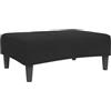 vidaXL Poggiapiedi Nero 77x55x31 cm in Velluto, Pouf, Sgabello in Tessuto, poggiapiedi in Tessuto, ottomana, Seduta da Soggiorno, Mobile da Salotto