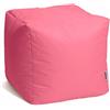 Avalon - Pouf Poggiapiedi CUBO Jive, Puff Poggiapiedi Divano quadrato, Pouffe Imbottito in Tessuto Tecnico Resistente e Antistrappo, Comodo e Impermeabile, Made in Italy (45cm-Rosa)
