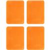QUARKZMAN 4Pcs Toppe in Ferro Toppe in Cotone 5x4 Pollici Arancione | Per Riparazione Abbigliamento, Per Riparazione Tessuti Per Vestiti Pantaloni Borse
